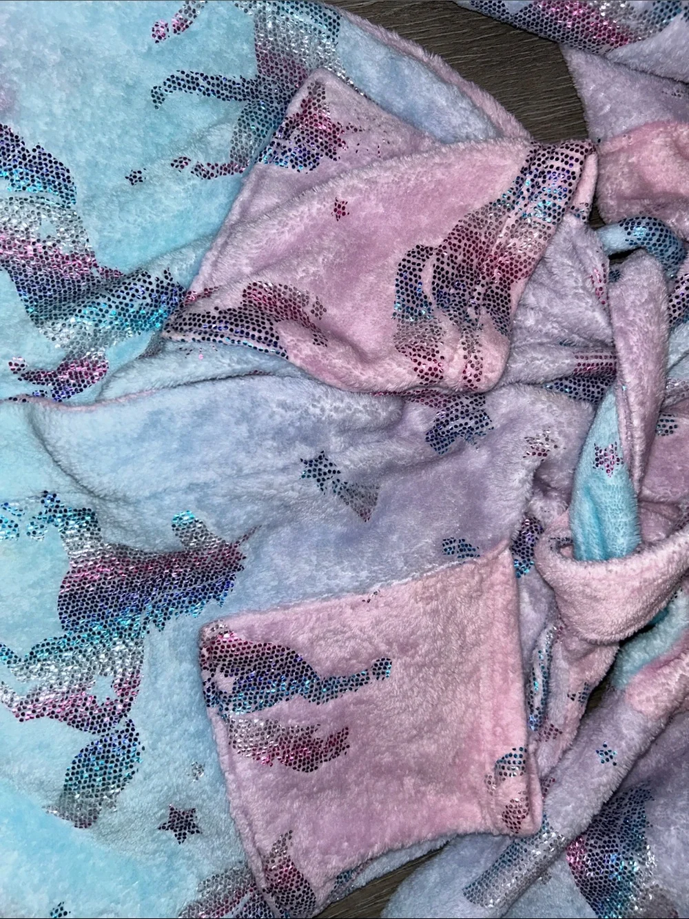Girls’ L(10/12) Unicorn Robe & Bag